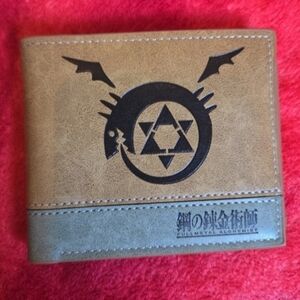 New Fullmetal Alchemist Anime Manga Leather Wallet